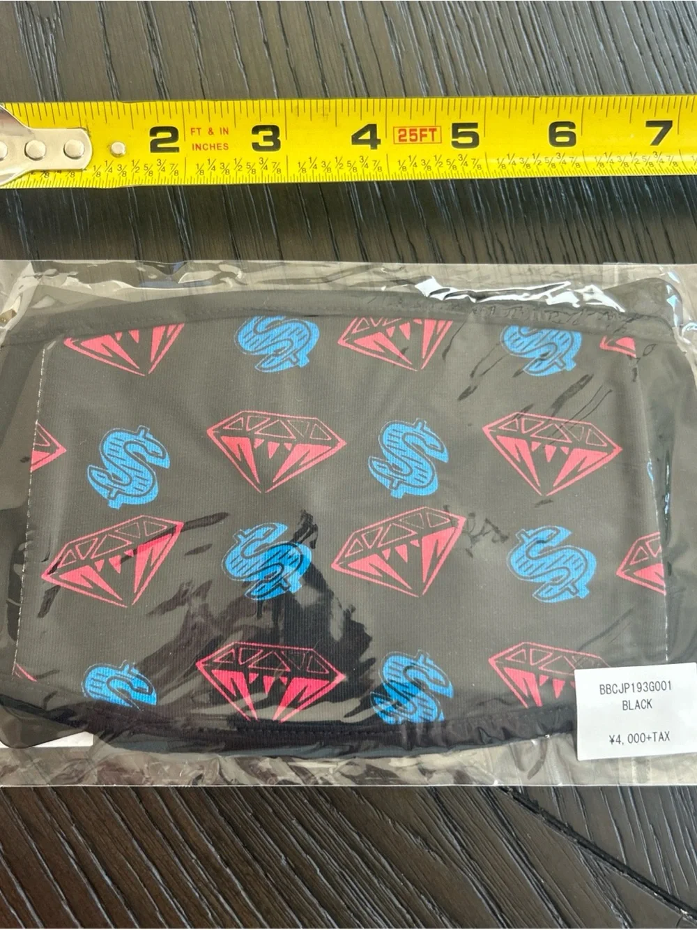 BBC Billionaire Boys Club Diamonds & Dollars $ Face Mask Covering NEW